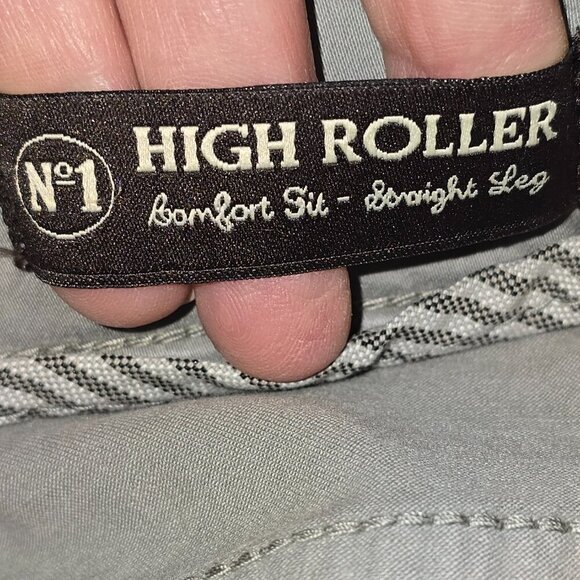 JACK OF SPADES HIGH ROLLER STRAIGHT LEG GRAY PANTS MENS SIZE 36 X 30 - Picture 4 of 7